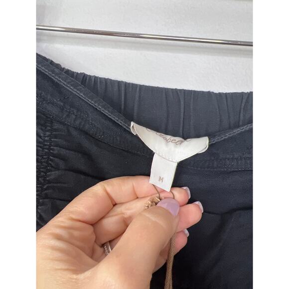 NWT Cleobella Kera Tiered Mini Skirt Pull On Elastic Waist Charcoal Black Sz Med - Picture 6 of 8